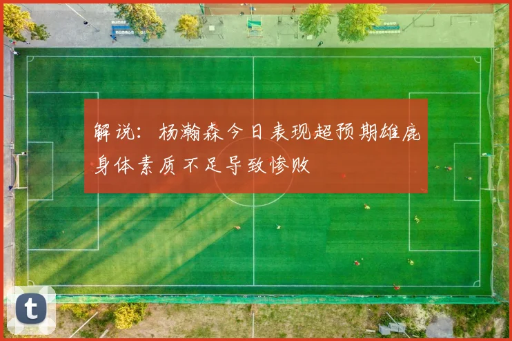 解说：杨瀚森今日表现超预期雄鹿身体素质不足导致惨败